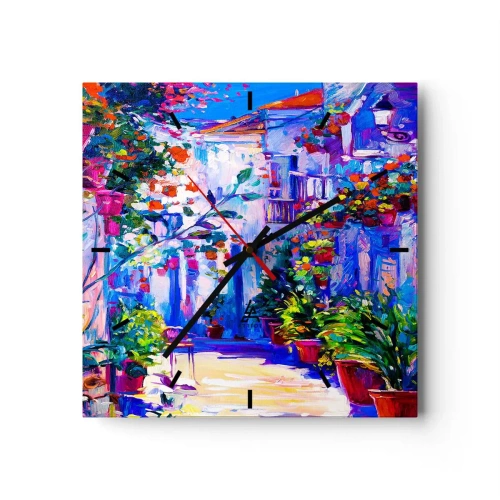 Falióra, Óra - Impresszió - olasz kis utca - 30x30 cm