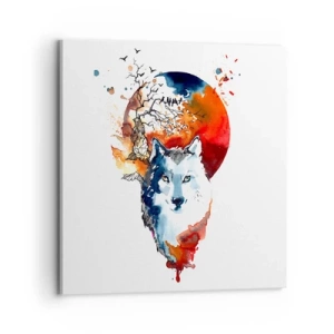 Vászonkép - Szembe az éjszakával - 70x70 cm