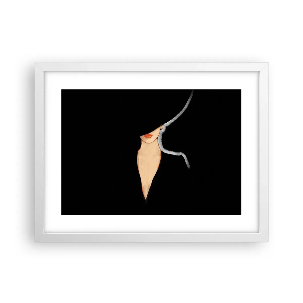 Poszter fekete keretben - Elegancia és stílus - 40x30 cm