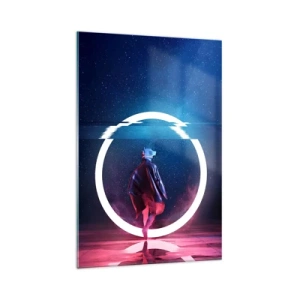 Üveg kép - Világok között - 70x100 cm