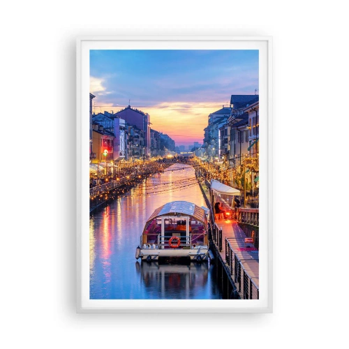 Poszter fekete keretben - Fény és öröm estéje - 70x100 cm
