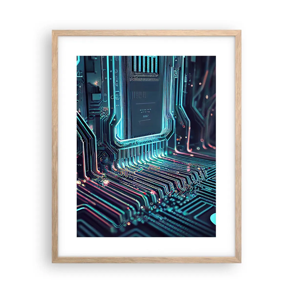 Poszter világos tölgy keretben - Úgy gondolom... - 40x50 cm