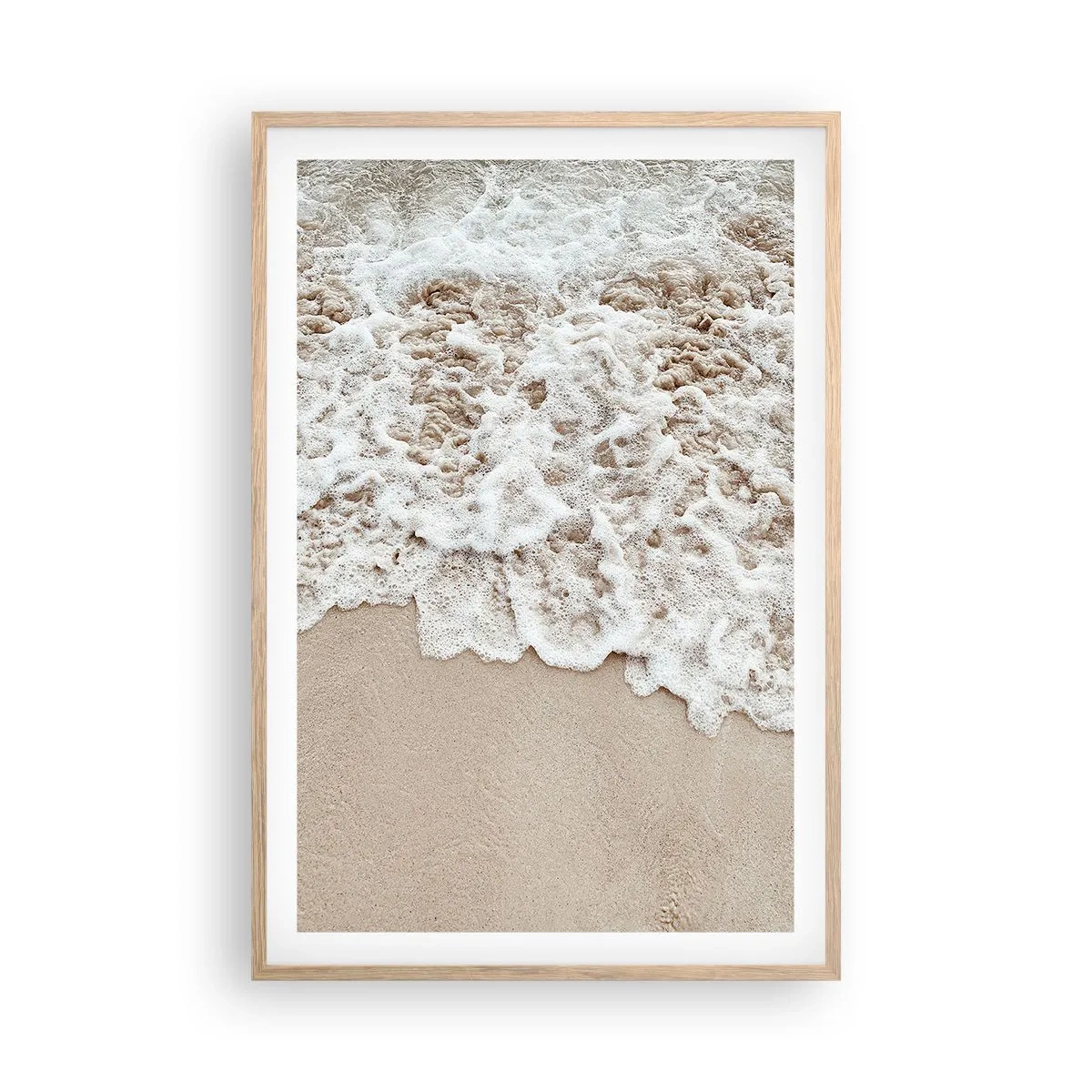 Poszter világos tölgy keretben - Mindjárt jövök. - 61x91 cm