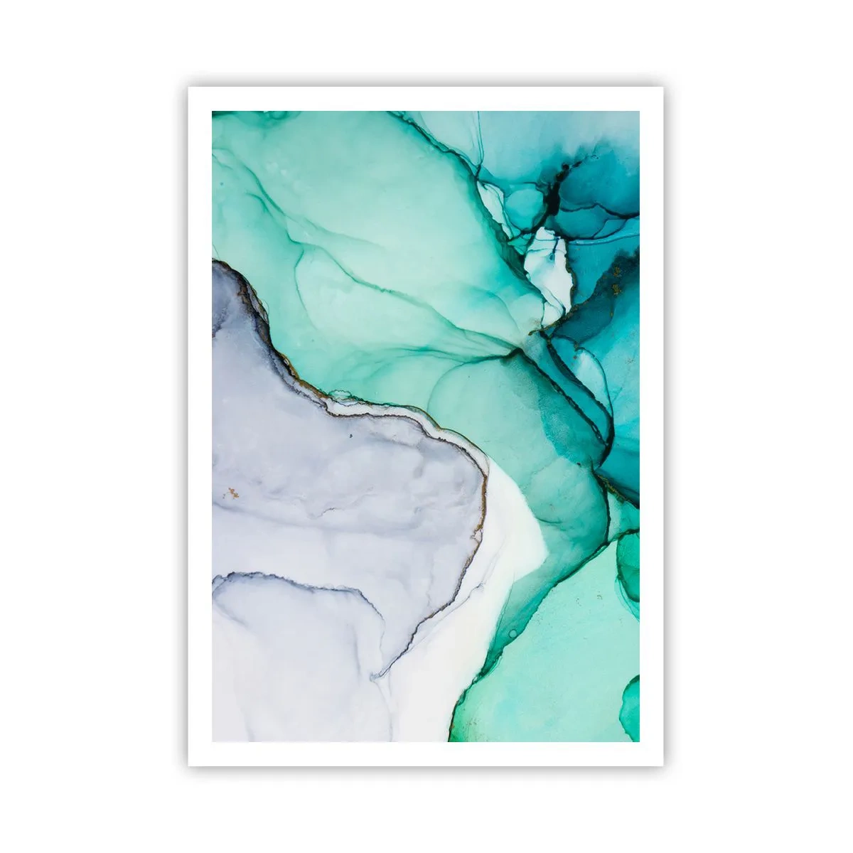 Poszter - Tanulmány türkizben - 70x100 cm