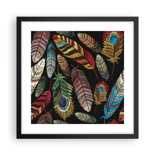 Poszter fehér keretben - A madárkarnevál - 40x40 cm