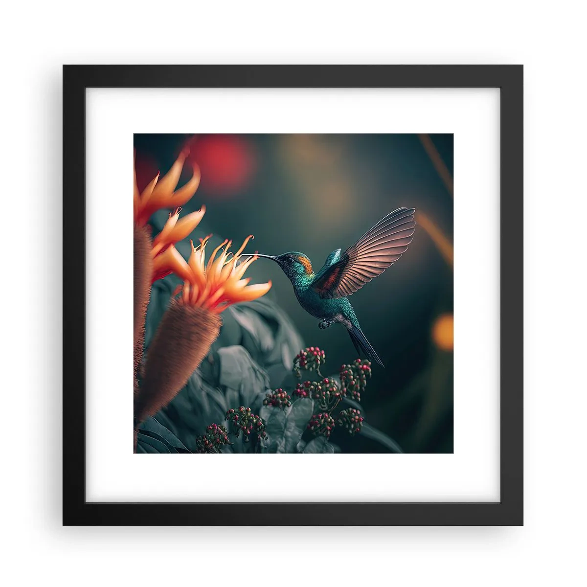 Poszter fehér keretben - Egy igazán színes élet - 30x30 cm