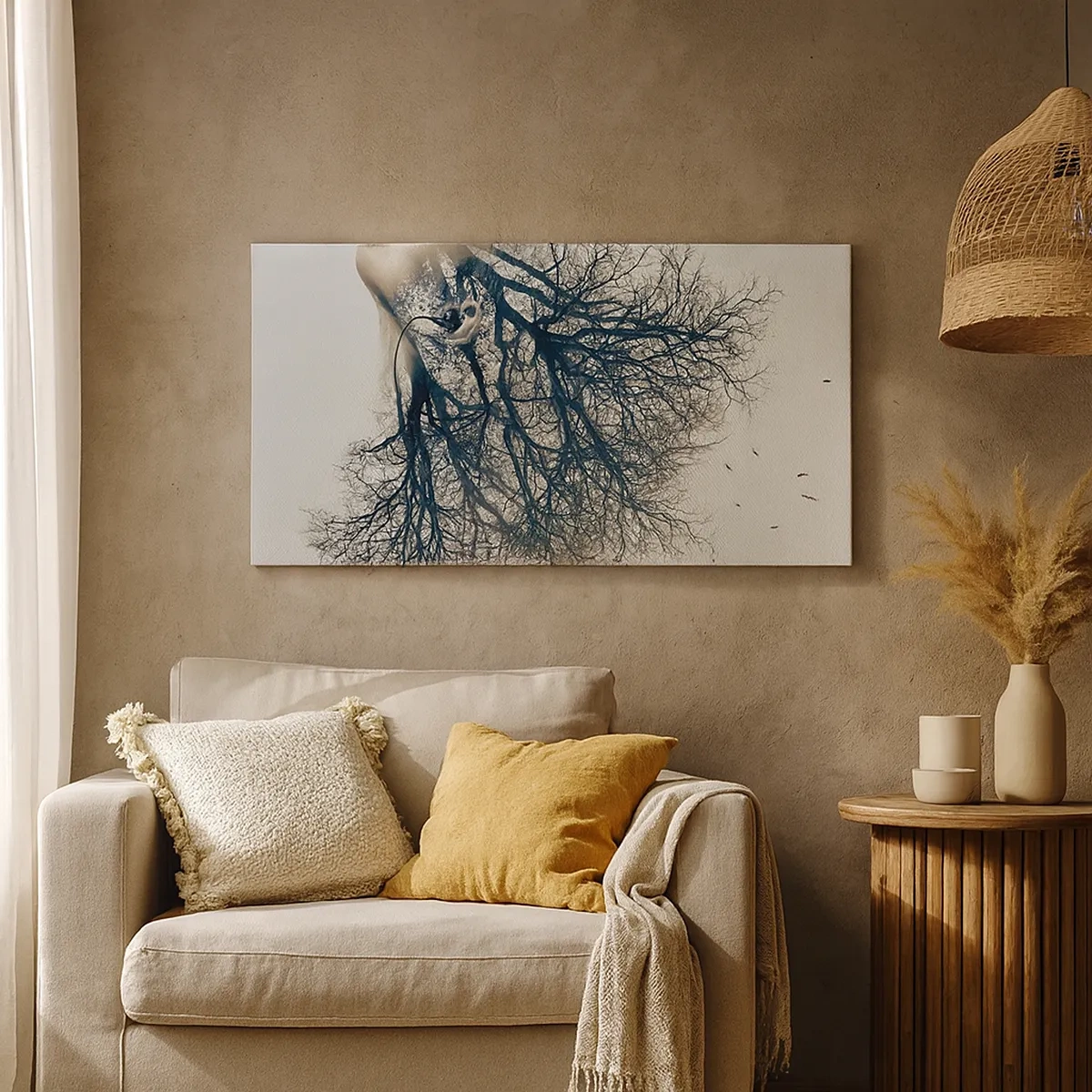 Vászonkép - Hallgatva a fa suttogását - 30x30 cm