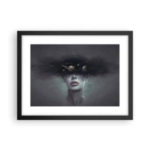 Poszter fehér keretben - És a bolygók megvadulnak... - 40x30 cm