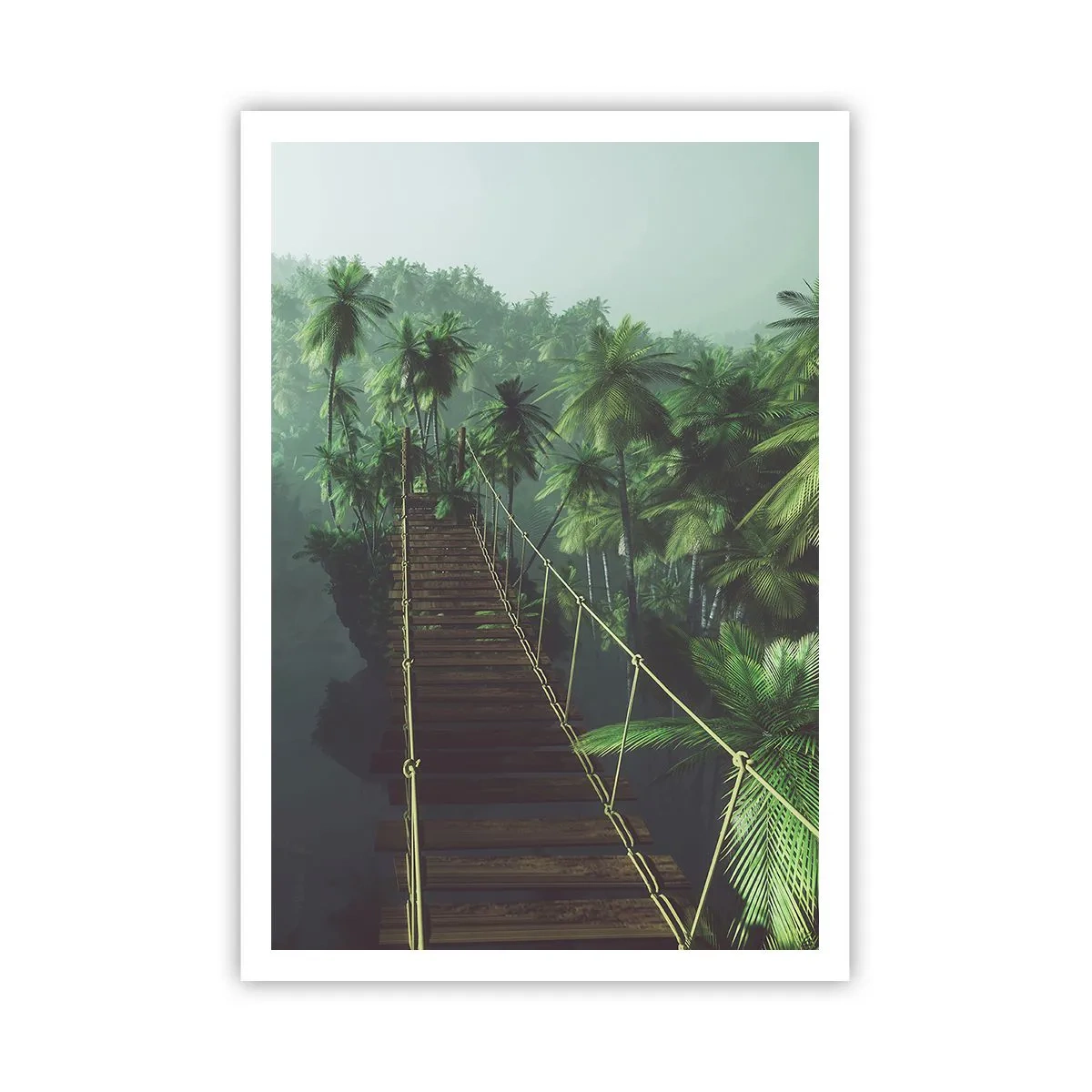 Poszter - A zöldellő hullámok felett - 70x100 cm