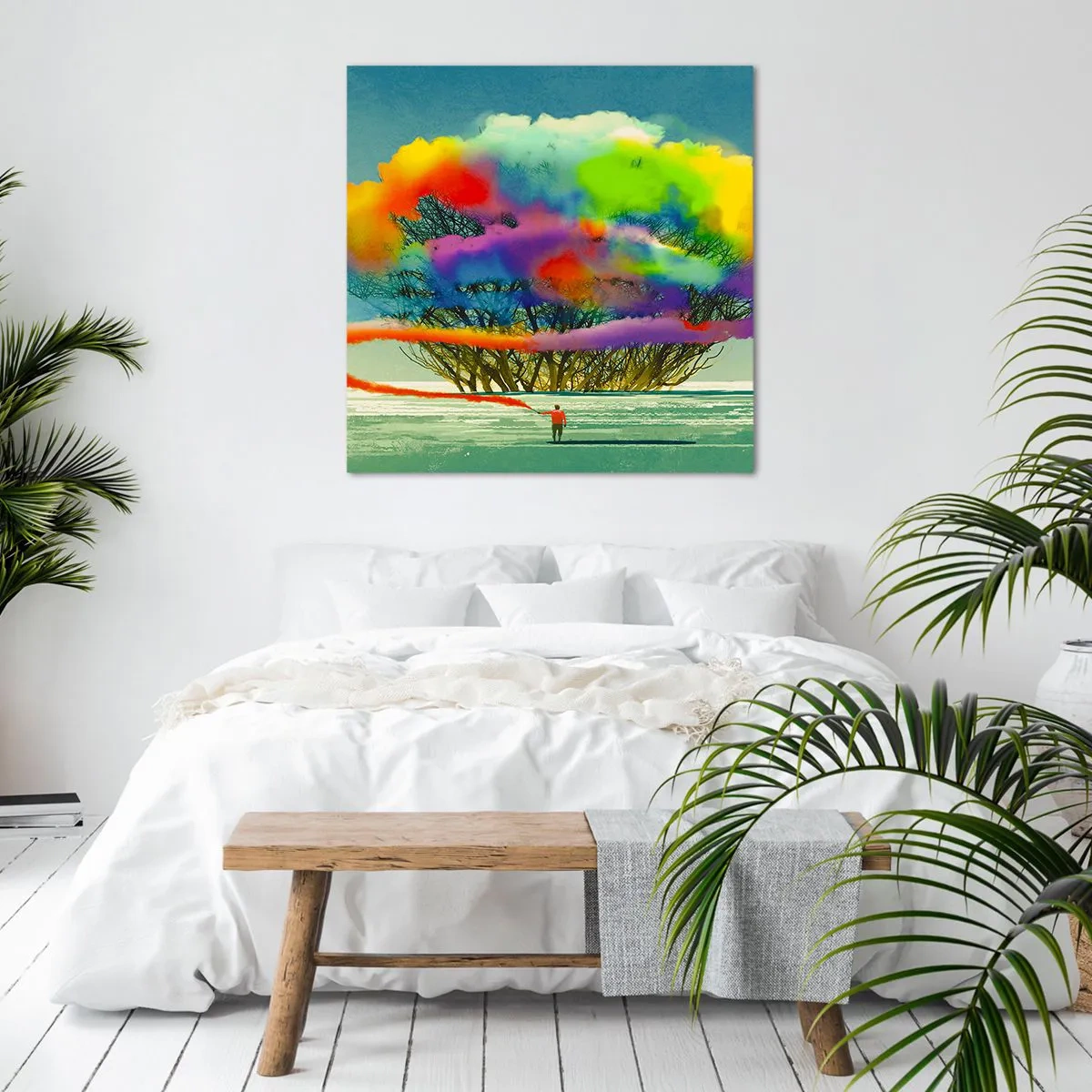 Vászonkép - Keltsd életre ezt a világot - 40x40 cm