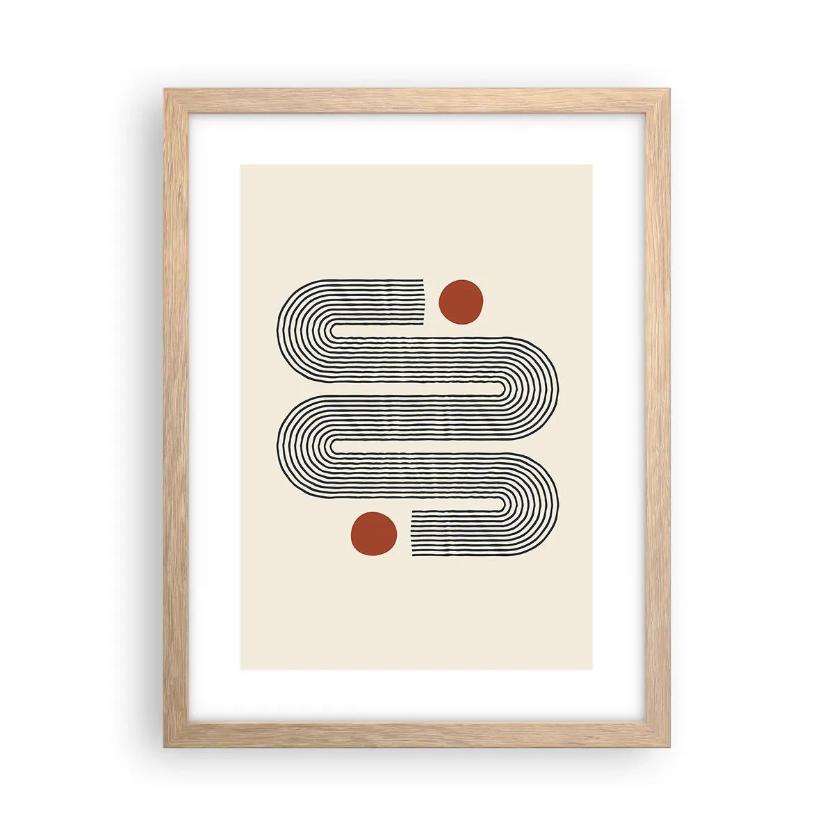 Poszter világos tölgy keretben - Elejétől végéig - 30x40 cm