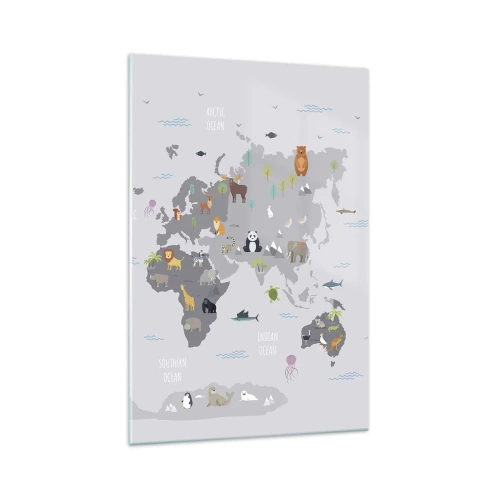 Üveg kép - Mondd meg, hogy honnan jöttél... - 70x100 cm