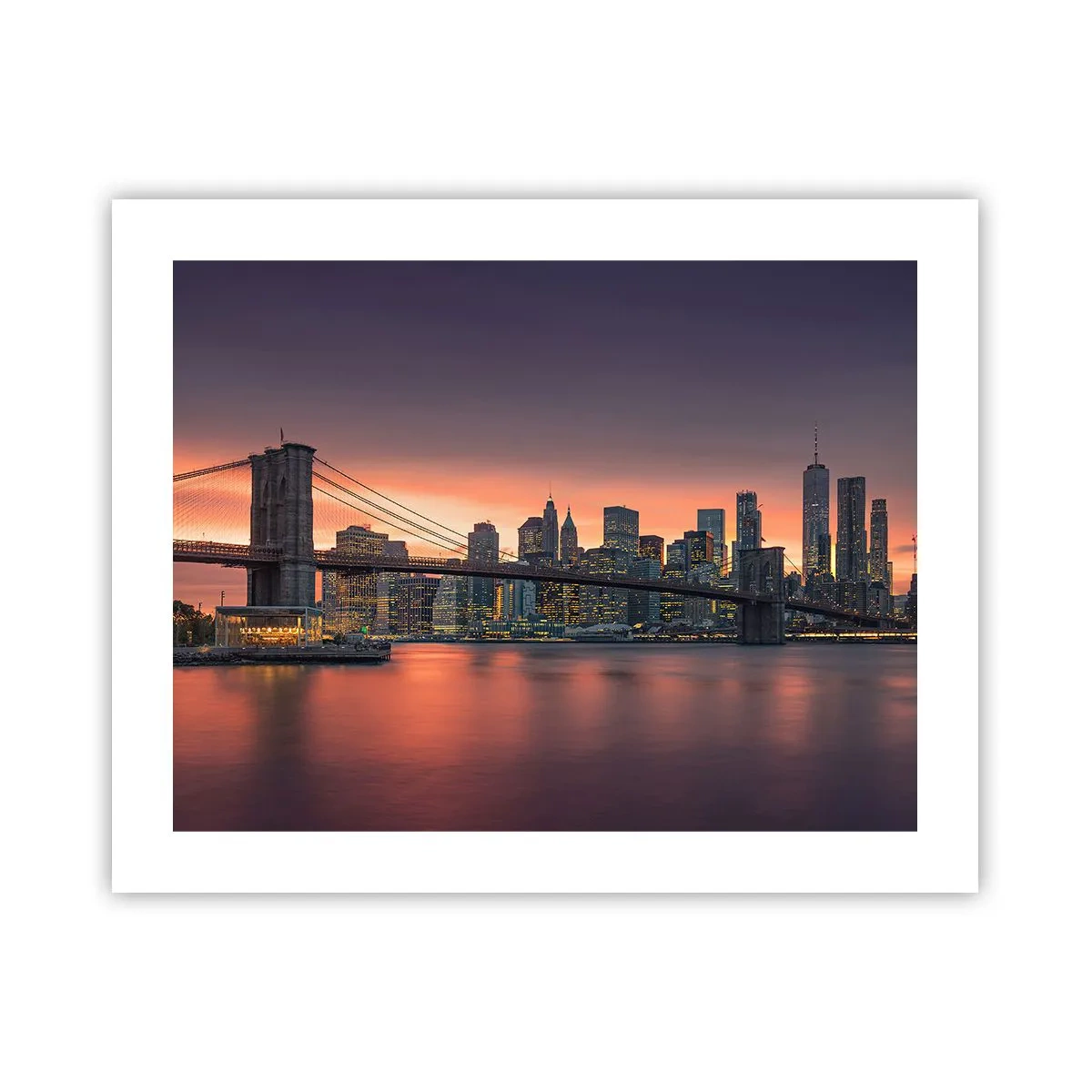 Poszter - Lila csendbe merülve - 50x40 cm