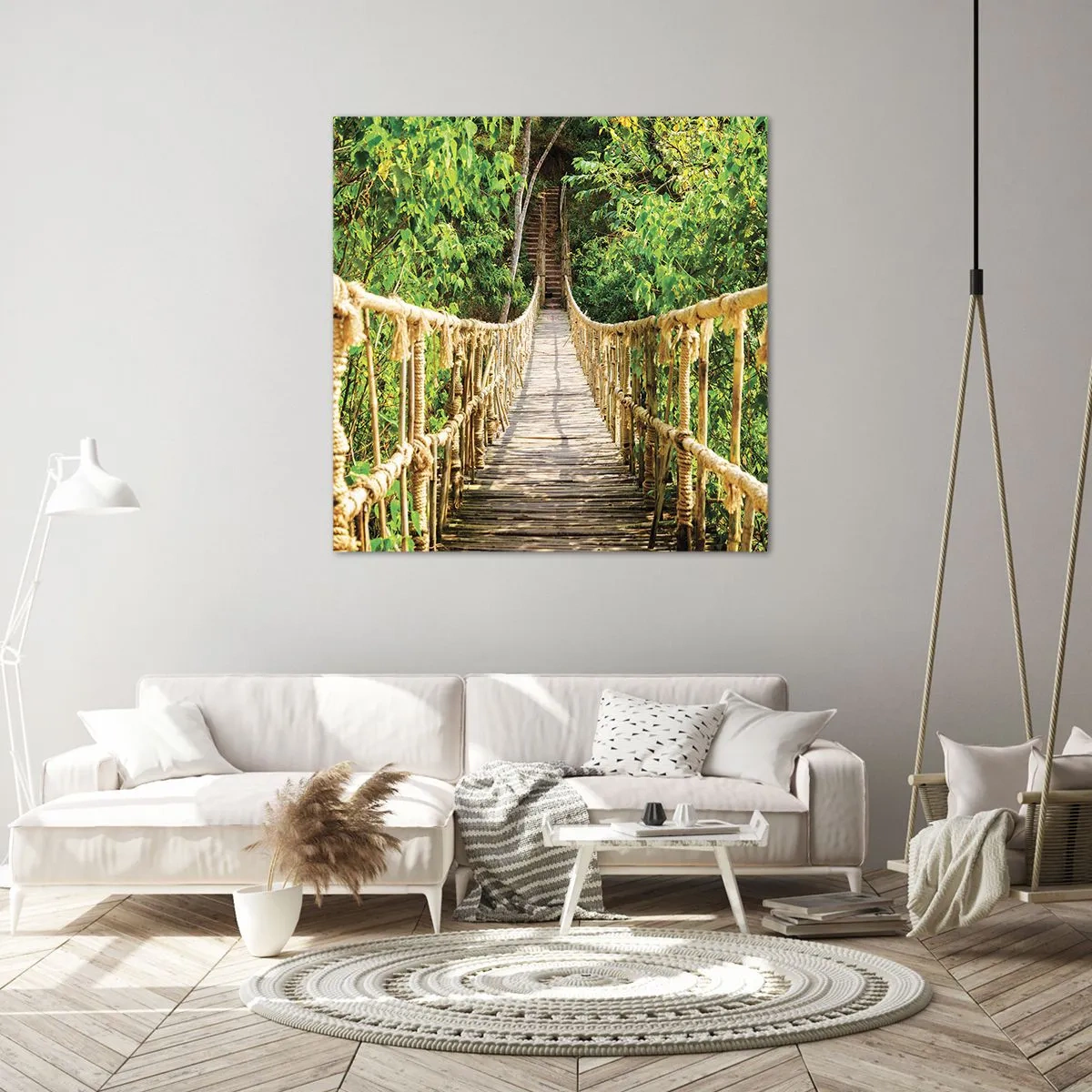 Vászonkép - Zöldben ragadva - 70x70 cm