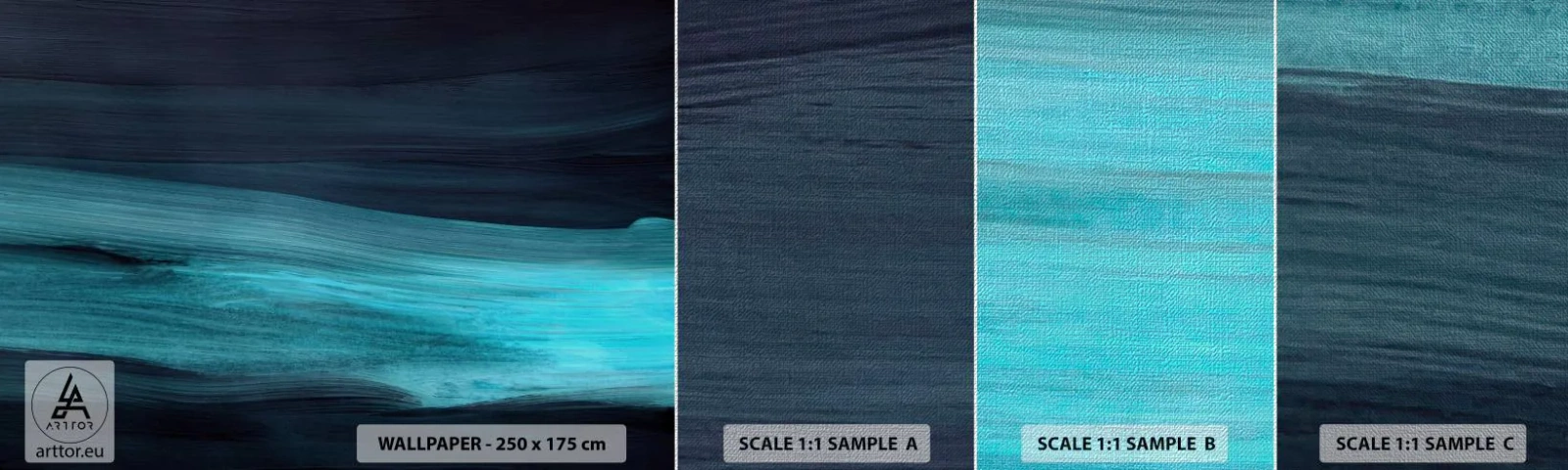 Fotótapéta Minta Premium Canvas - Ússz az árral - Sötét, Darab, Absztrakció - 100x30 cm