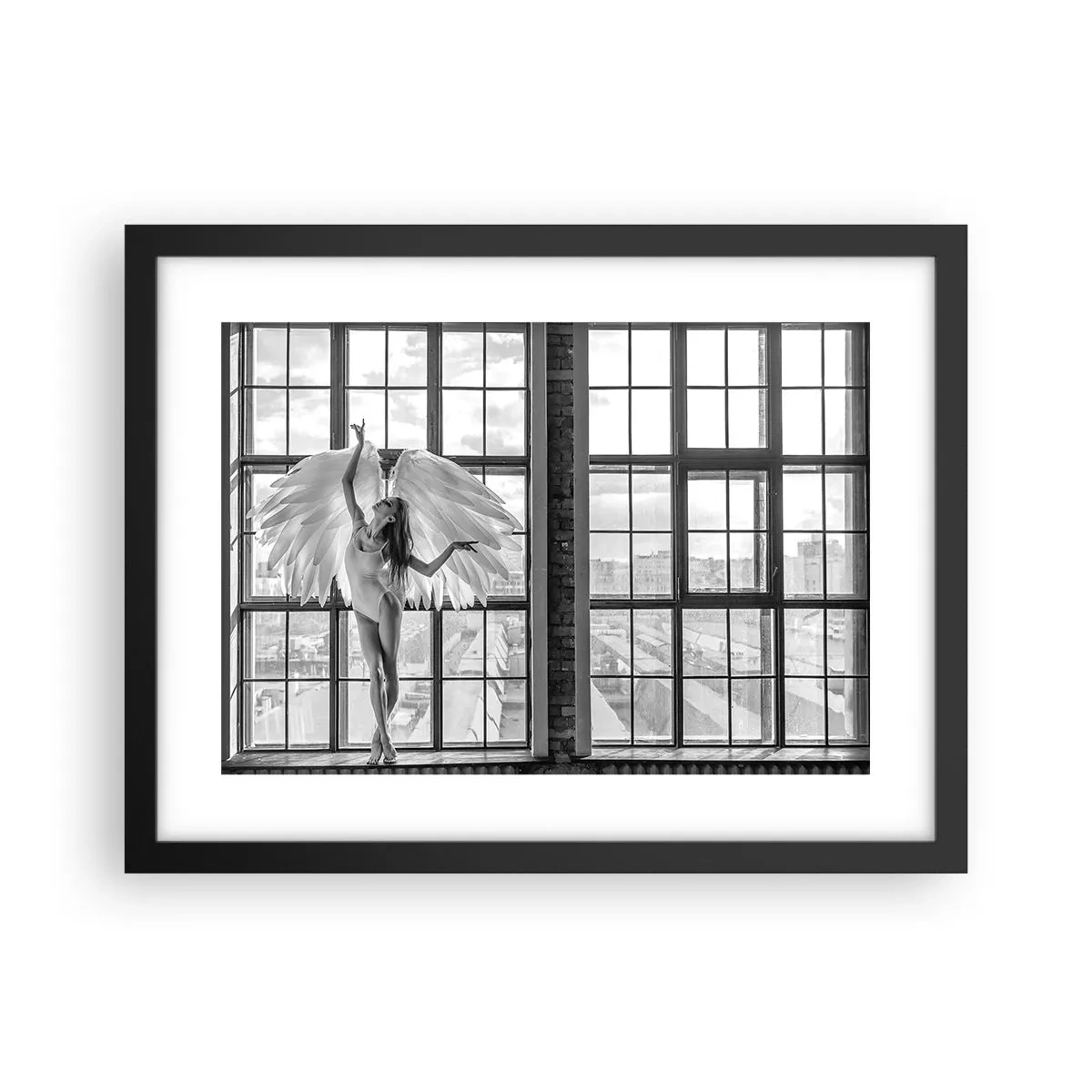 Poszter fehér keretben - Angyalok városa? - 40x30 cm