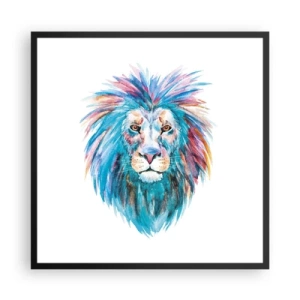 Poszter fehér keretben - Felvillanyozó aura - 60x60 cm