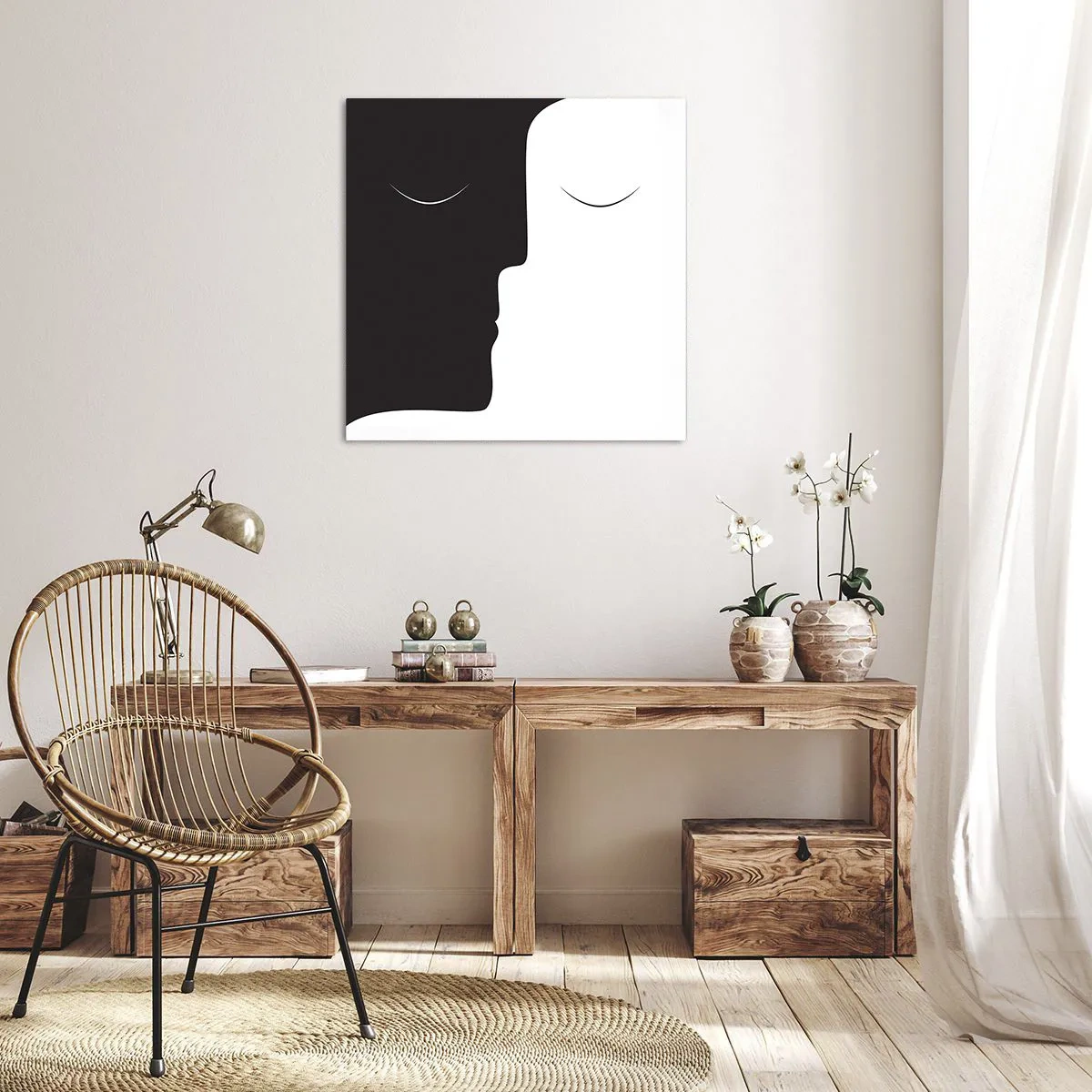 Vászonkép - Az ellentétek egysége - 40x40 cm