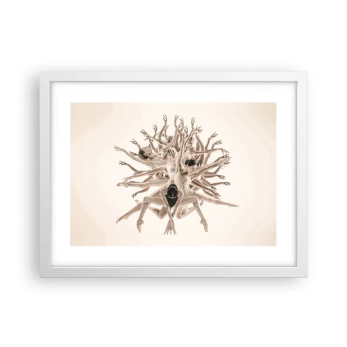 Poszter fekete keretben - Virágzás a táncban - 40x30 cm