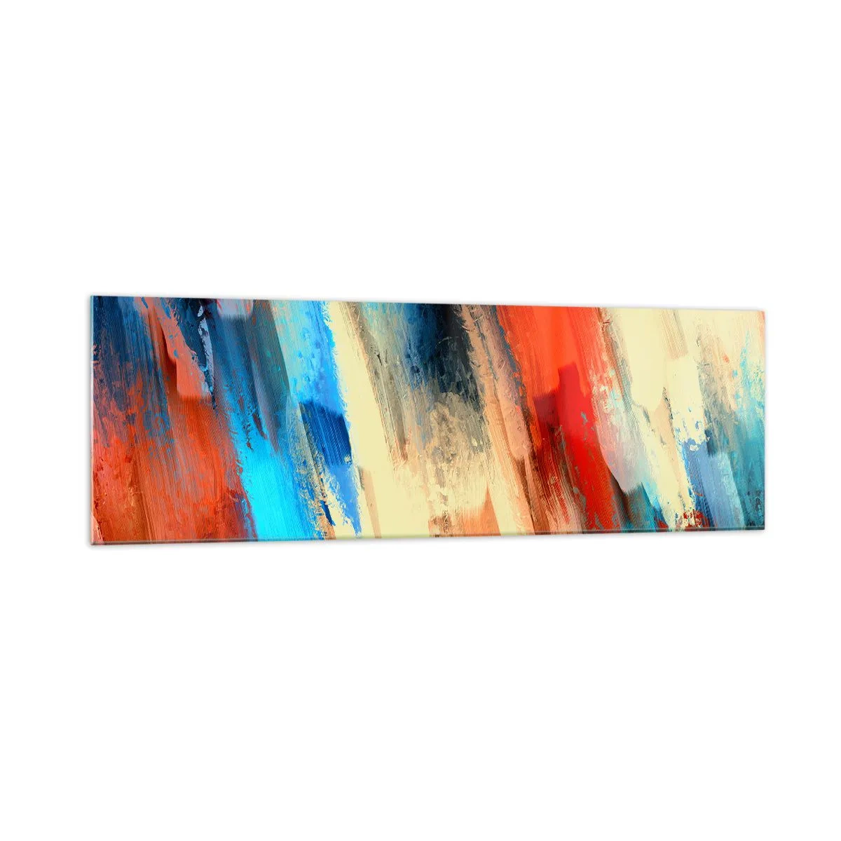 Üveg kép - Színek kaszkádja - 160x50 cm