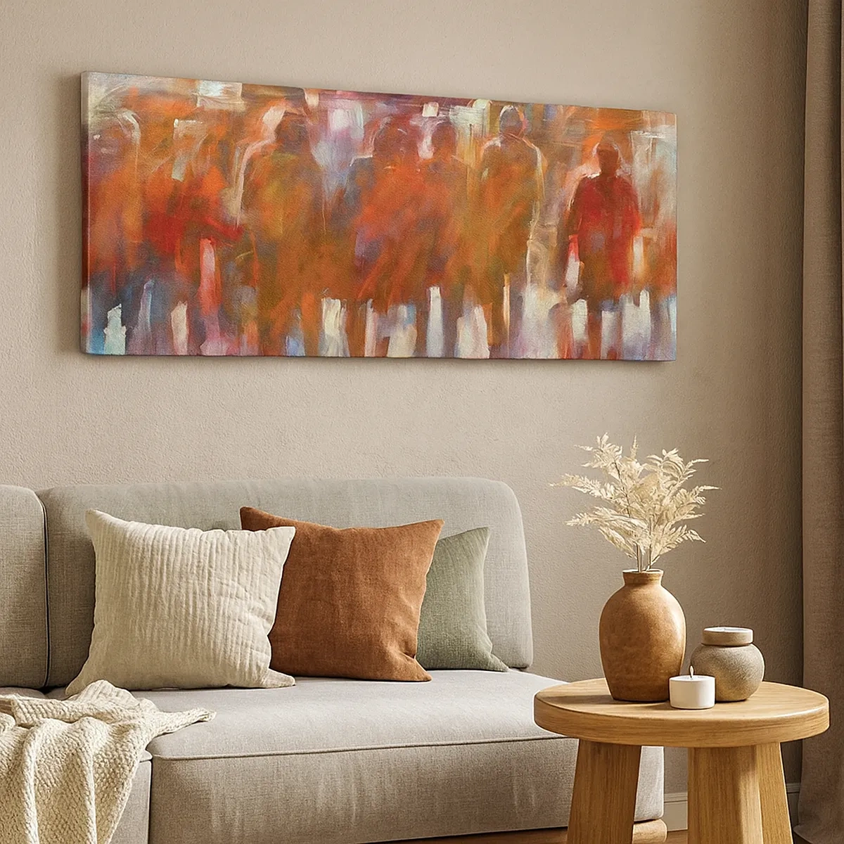 Vászonkép - Egyenlőek esőben és ködben - 30x30 cm