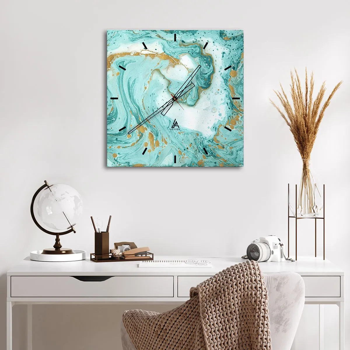 Falióra, Óra - Az Edo-korszak nagy hulláma alatt - 40x40 cm