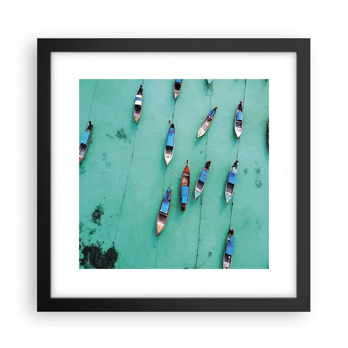 Poszter fehér keretben - Örömteli várakozásban - 30x30 cm