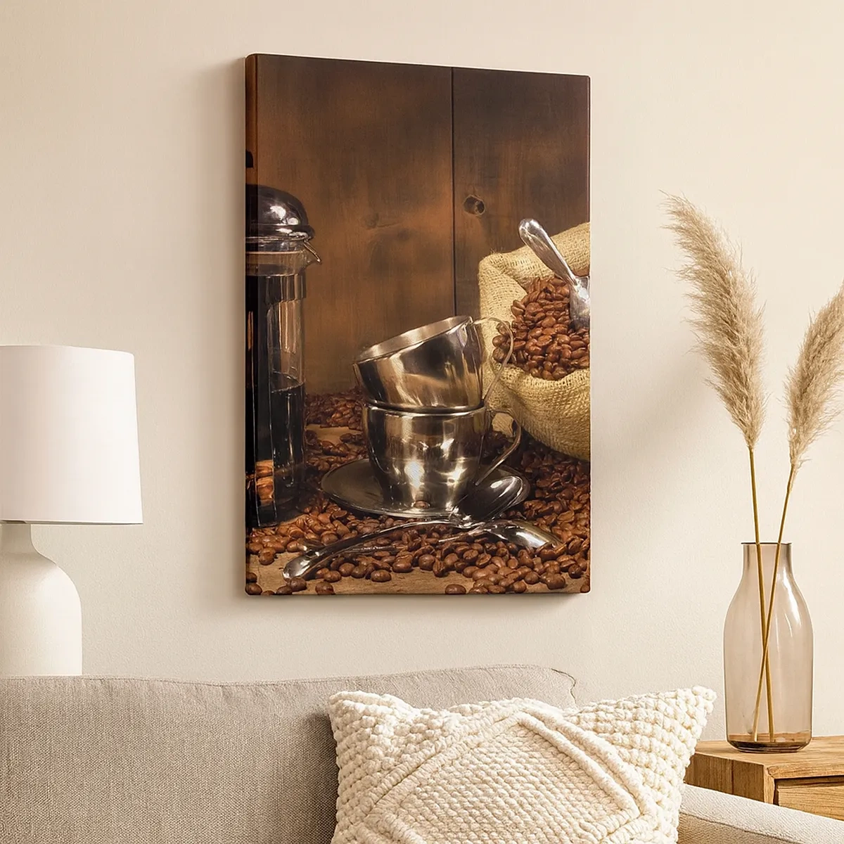 Vászonkép - A kávé varázsa - aroma és íz - 50x70 cm