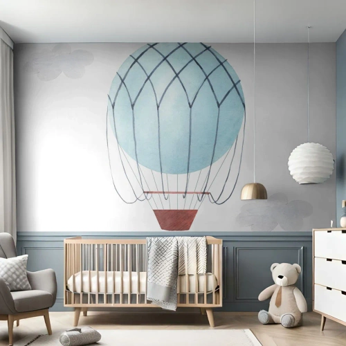 Fotótapéta Premium Sand - Minden a felhőkben - Gyermekek, Ballon, Minimalizmus - 150x105 cm