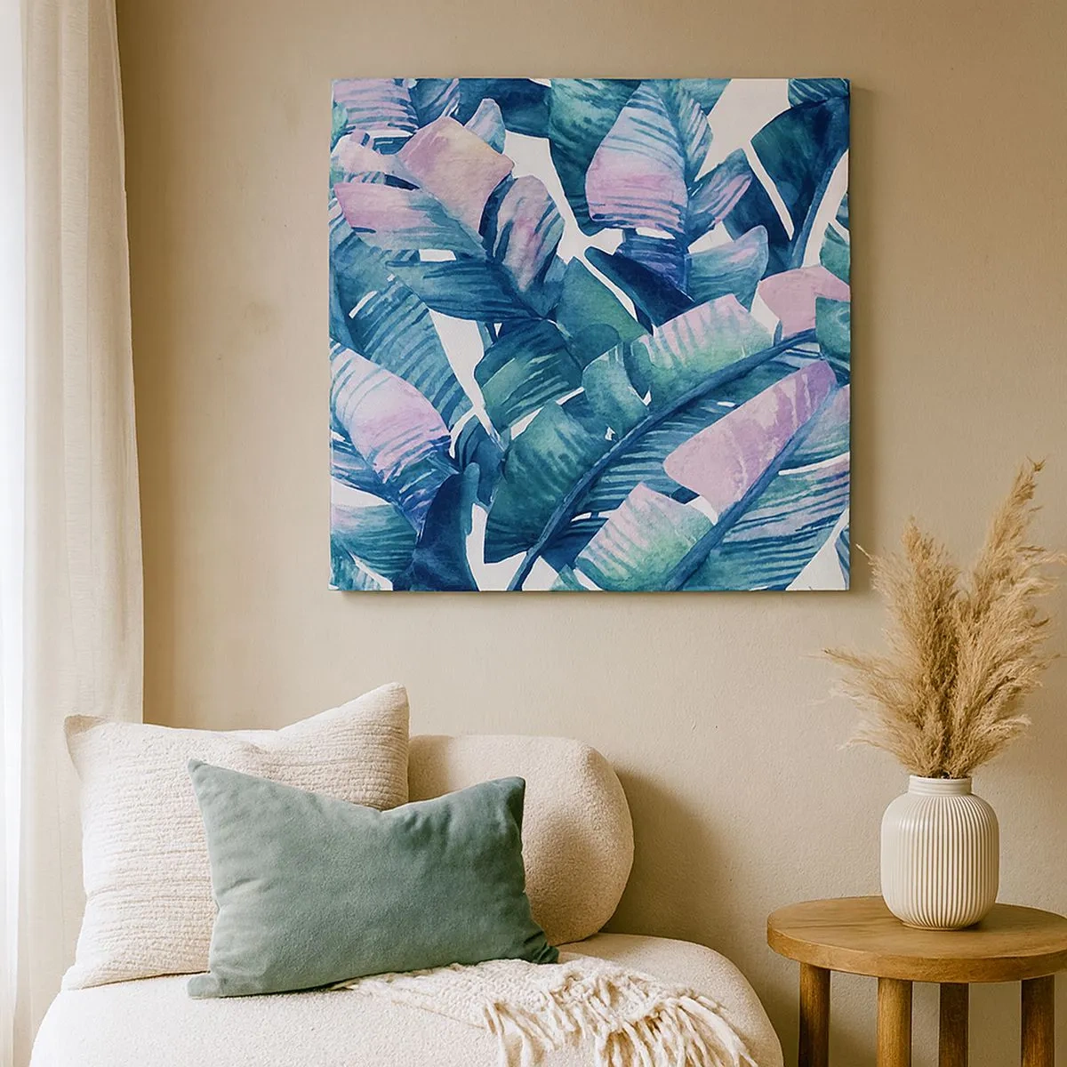 Vászonkép - Egy banánligetben - 30x30 cm