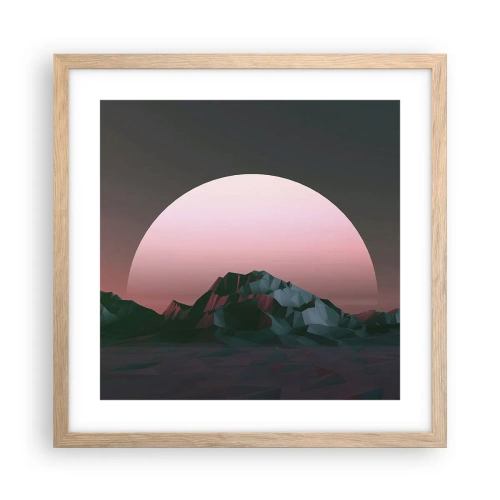 Poszter világos tölgy keretben - Egy szomszéd galaxisban - 40x40 cm