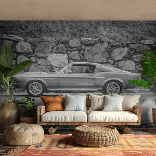 Fotótapéta Premium Sand - A 60-as évek legendája - Antik autó, Autóipari, Sportkocsi - 400x280 cm