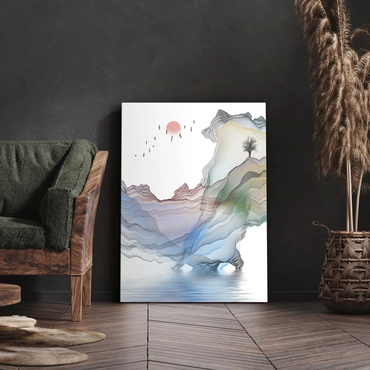 Vászonkép - A kristály hegyek felé - 55x100 cm