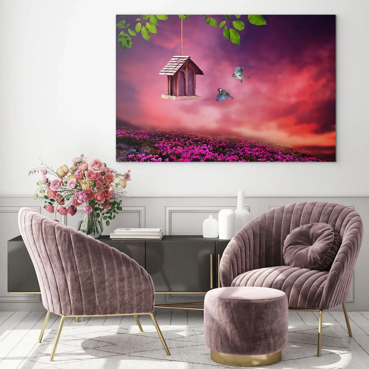 Üveg kép - Meghívás vacsorára - 100x70 cm