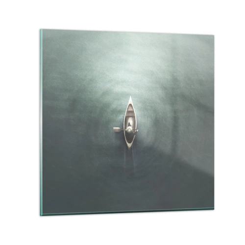 Üveg kép - Egy holdfényes tavon át - 50x50 cm