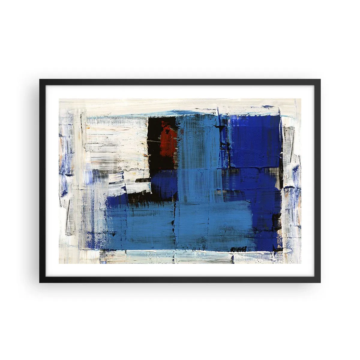 Poszter fehér keretben - A kék titka - 70x50 cm