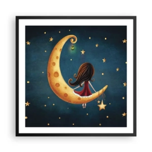 Poszter fehér keretben - Egyszer volt… - 60x60 cm