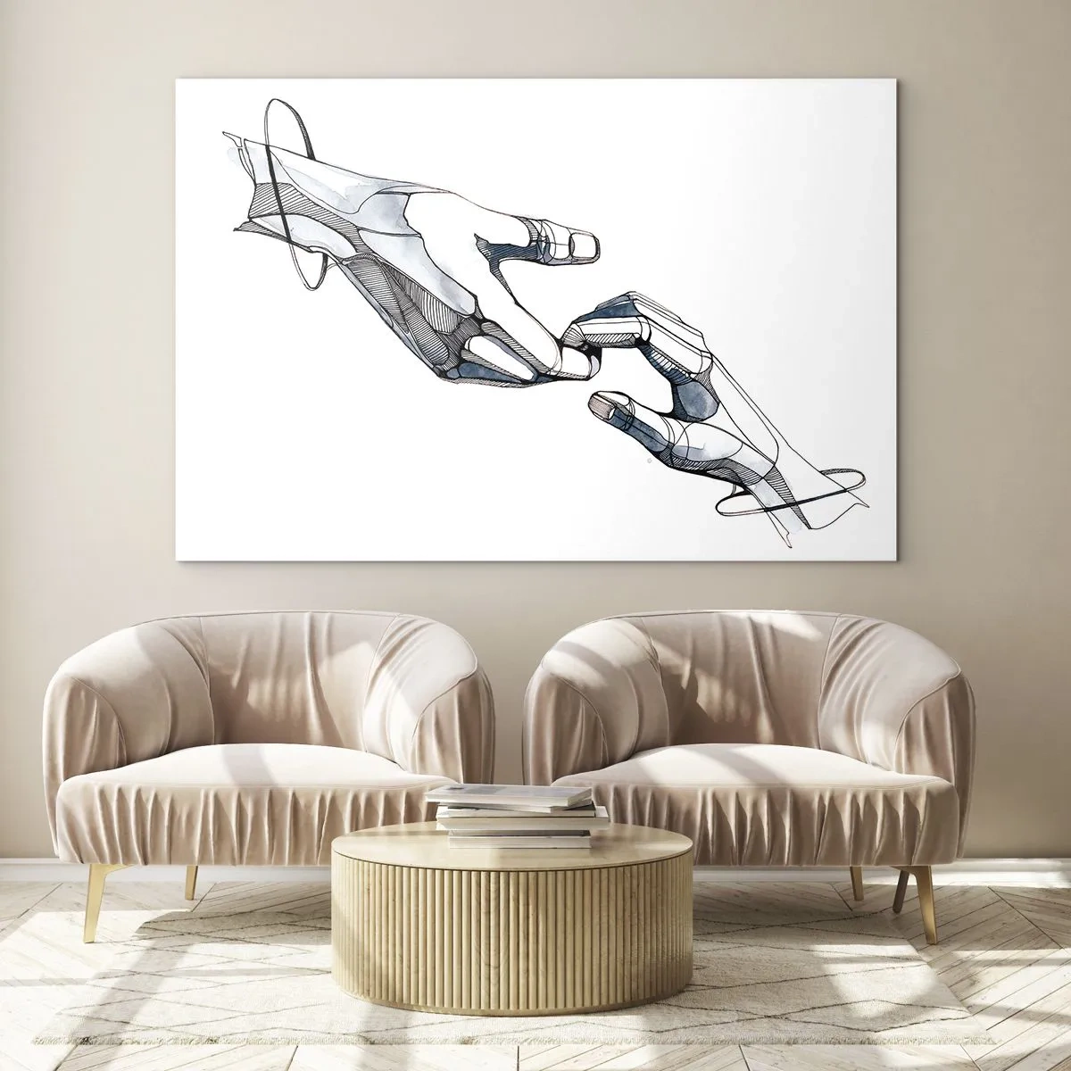 Üveg kép - Szép gesztus - 120x80 cm