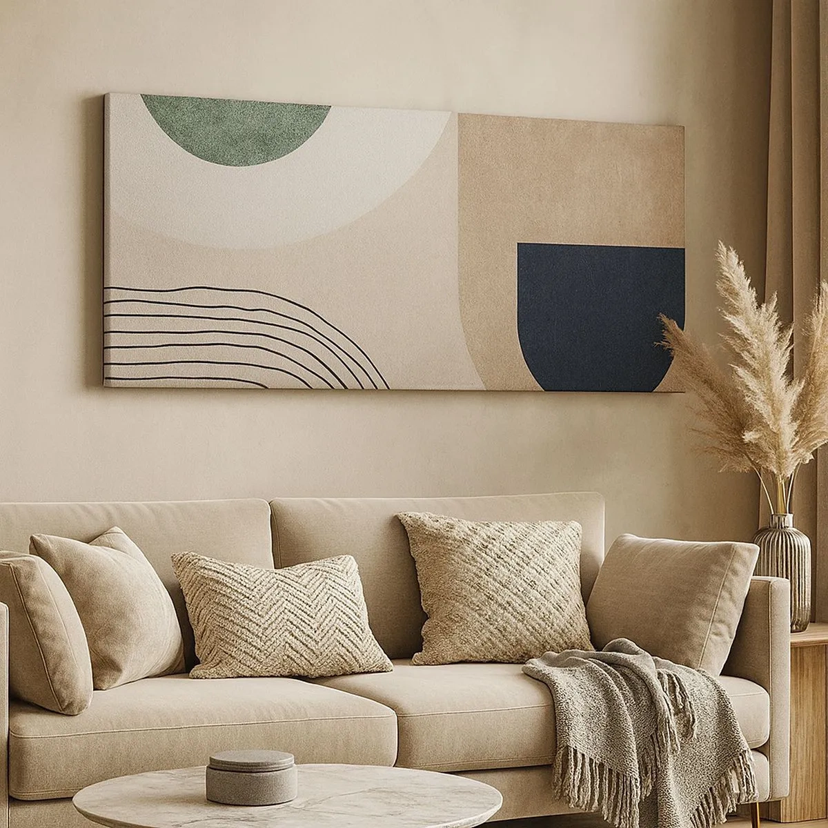 Vászonkép - Egy ovális szelídsége - 100x40 cm