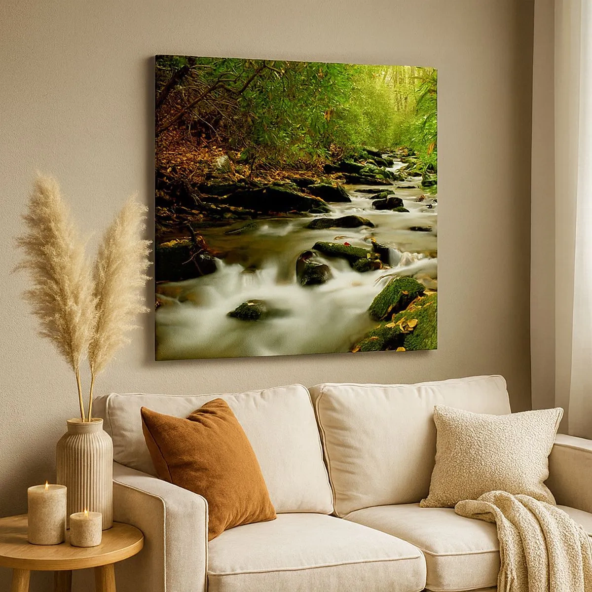 Vászonkép - Mint folyékony ezüst - 30x30 cm