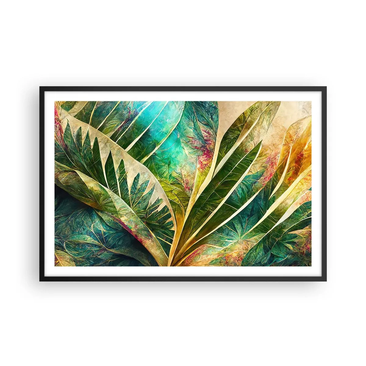Poszter fehér keretben - A trópusok színei - 91x61 cm