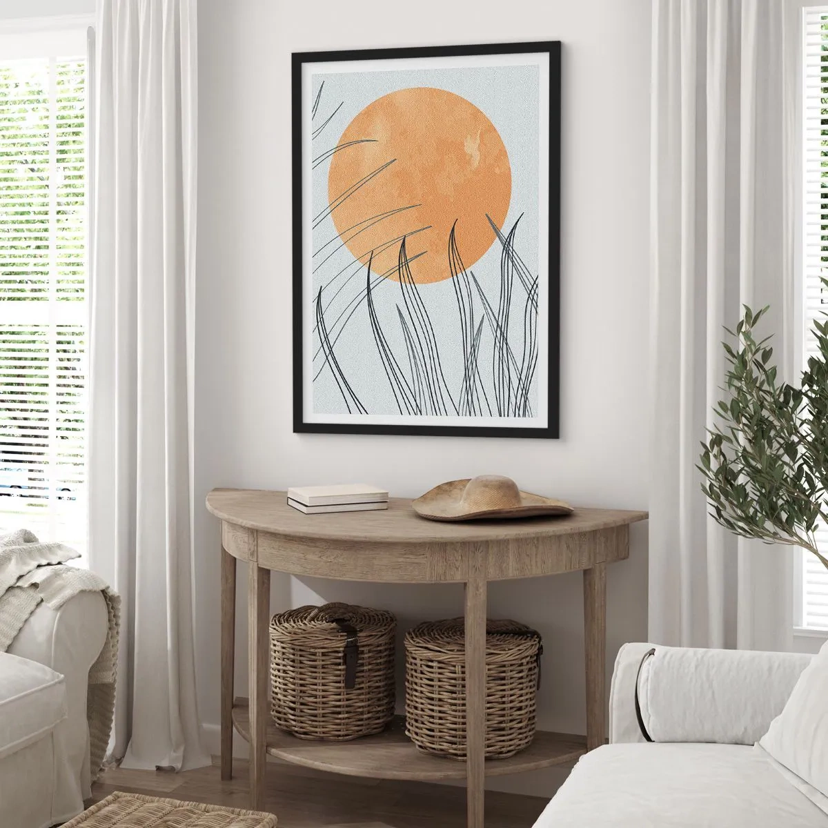 Poszter fehér keretben - Mindig a nap felé - 61x91 cm