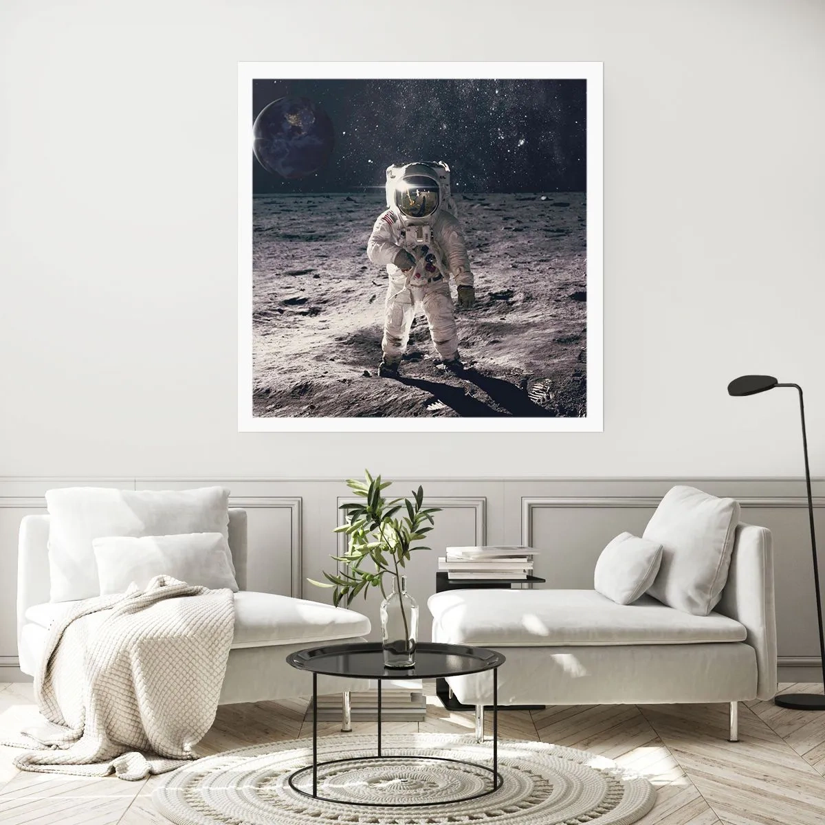 Poszter - Üdvözlet a Holdról - 50x50 cm