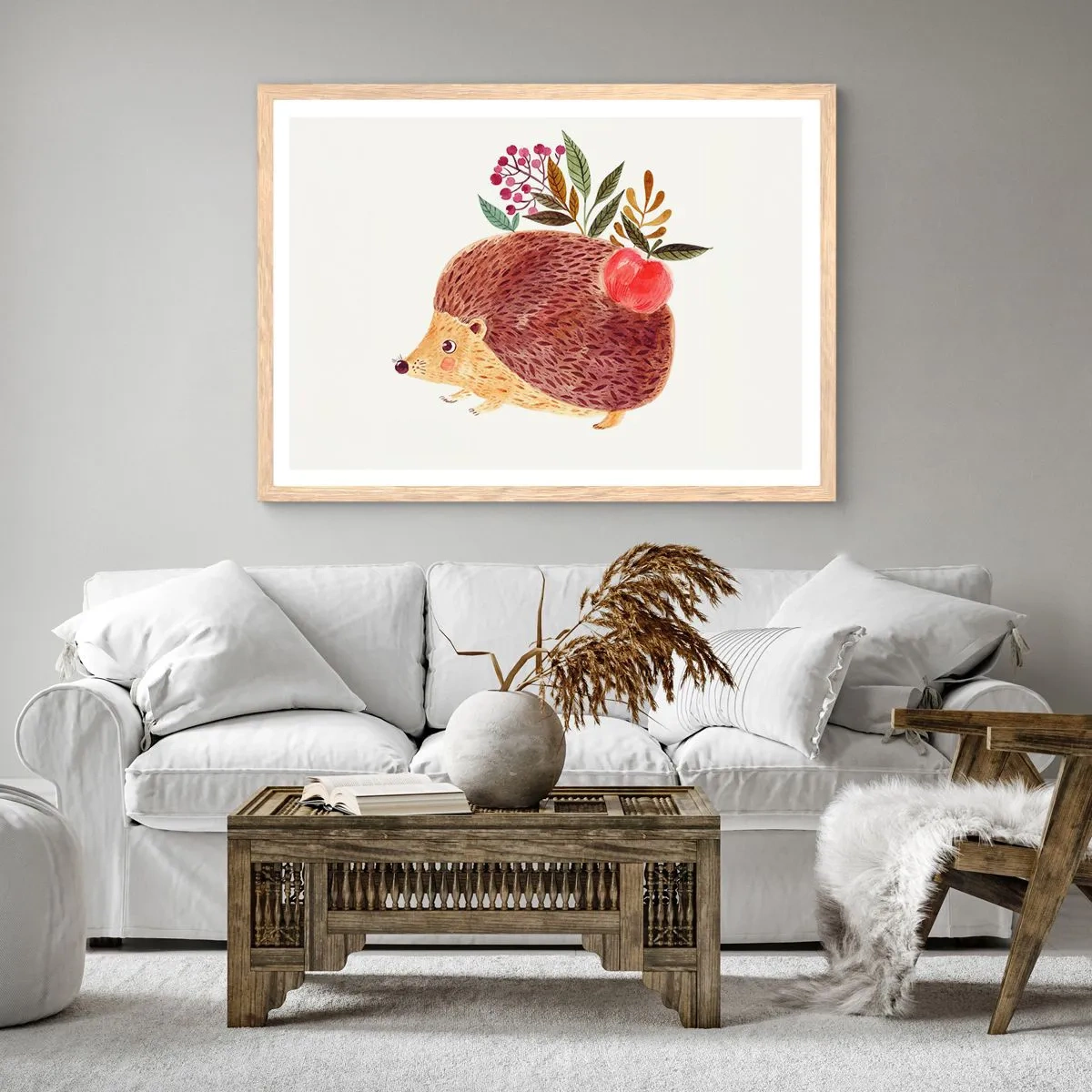 Poszter világos tölgy keretben - És máris kedvelsz engem - 91x61 cm