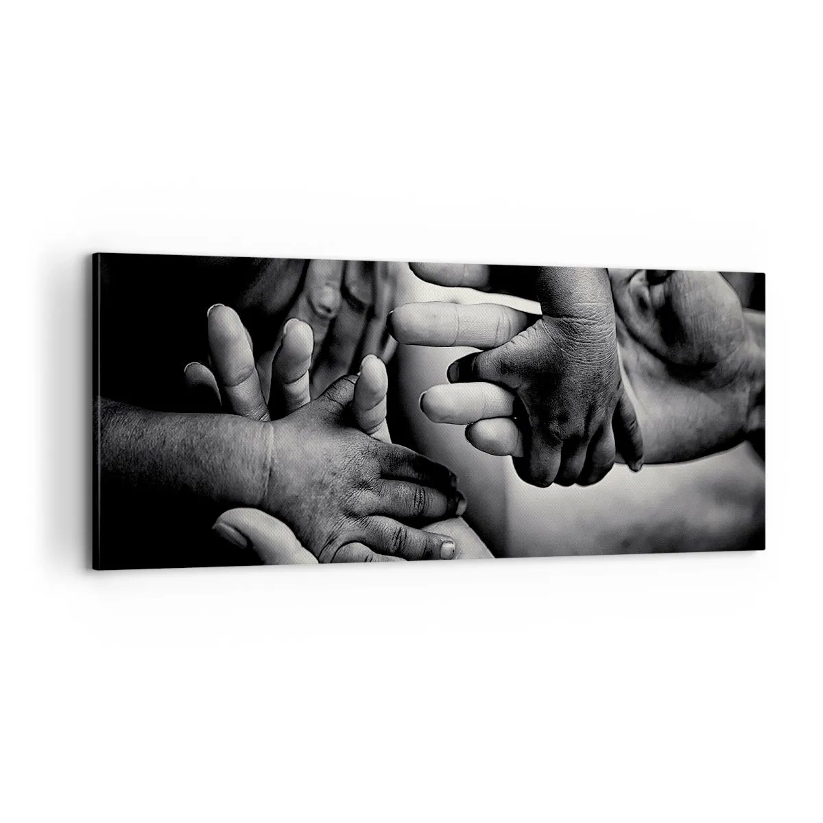 Vászonkép - Embernek lenni - 100x40 cm