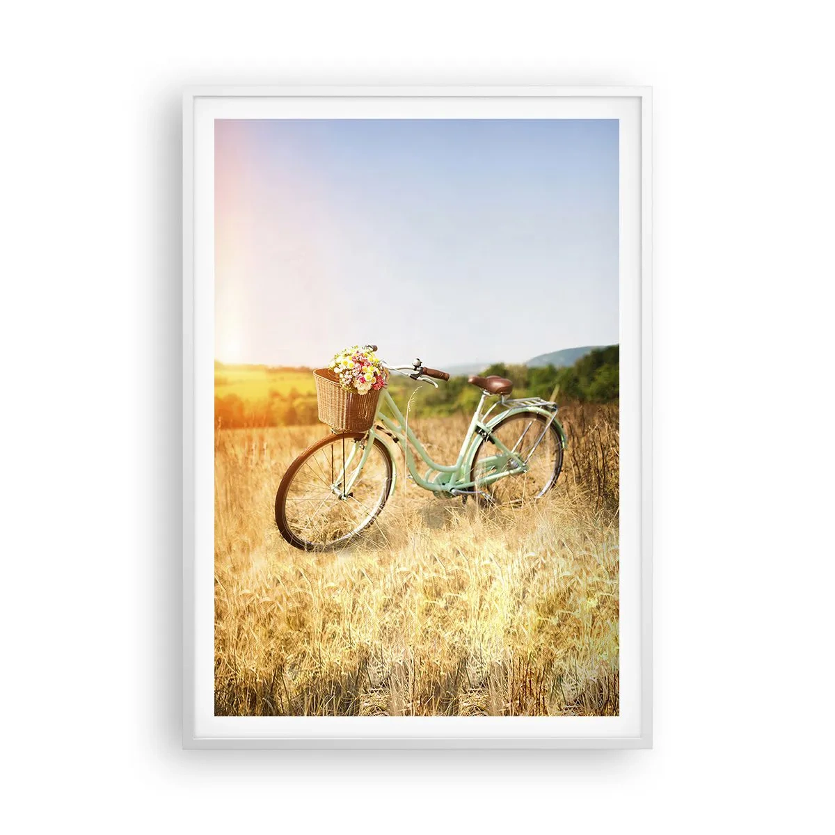 Poszter fekete keretben - Itt maradok egy darabig - 70x100 cm