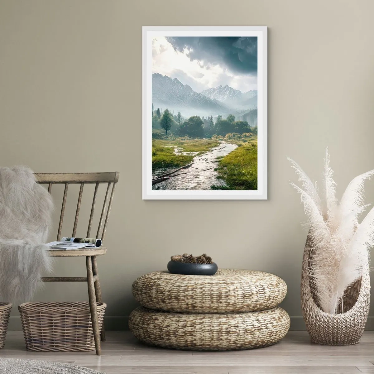 Poszter fekete keretben - Oda és vissza - 61x91 cm