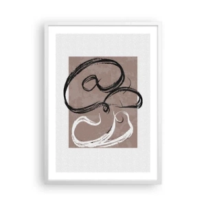 Poszter fekete keretben - Kompozíció - a teljesség keresése - 50x70 cm