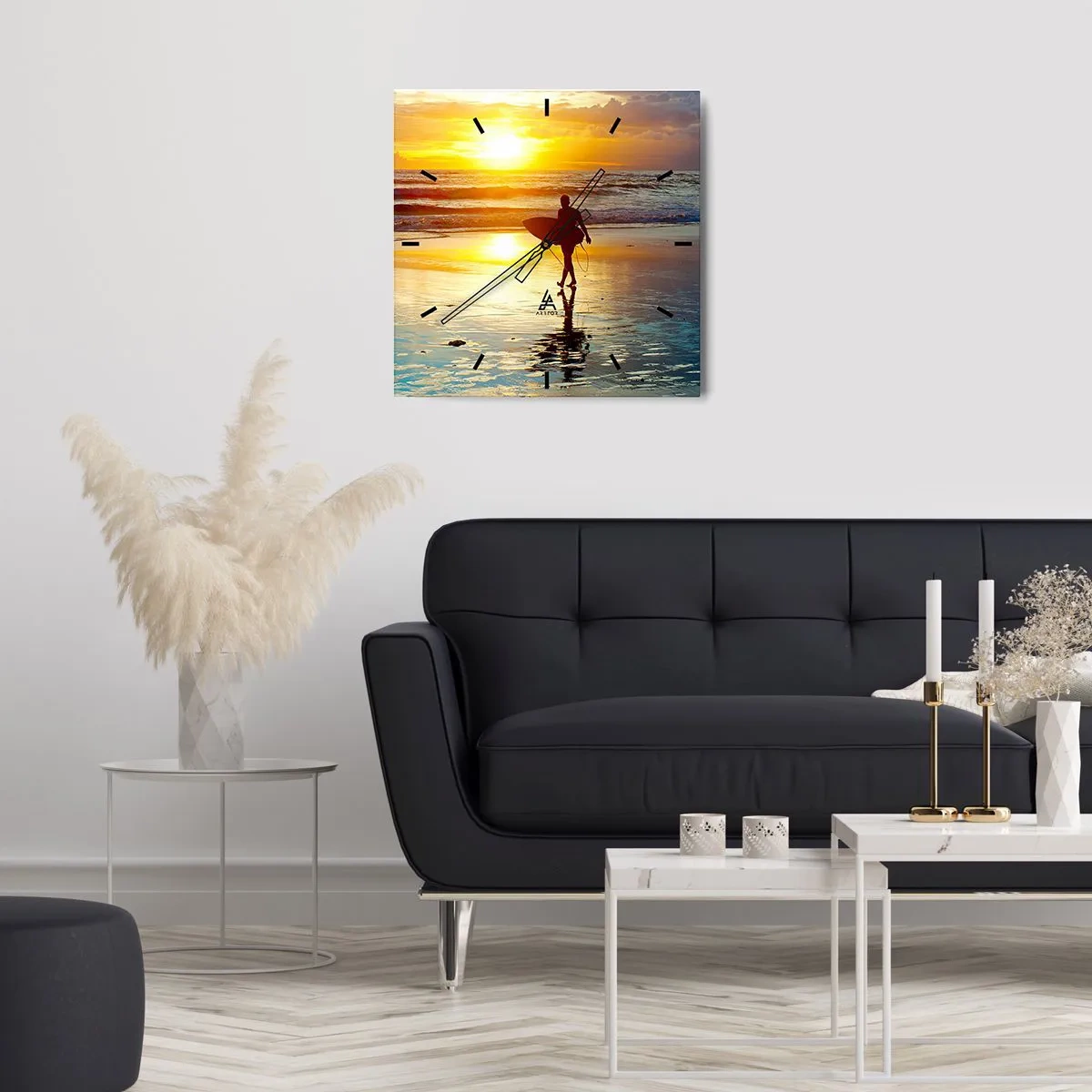 Falióra, Óra - A harcos visszatérése - 30x30 cm