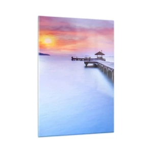 Üveg kép - Nyugalom tengere egészen a horizontig - 50x70 cm